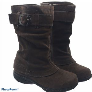Khombu Mavis Winter Mid Calf Suede Boots